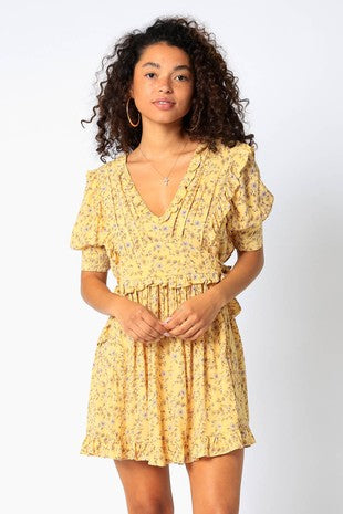 Lemon violet dress
