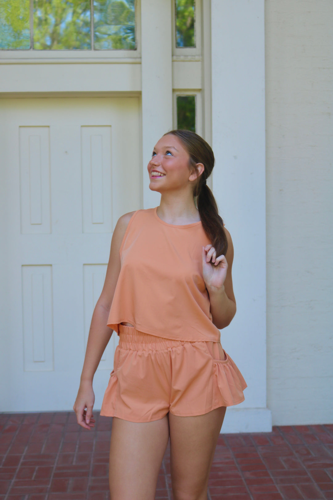 Cropped Tank- Orange