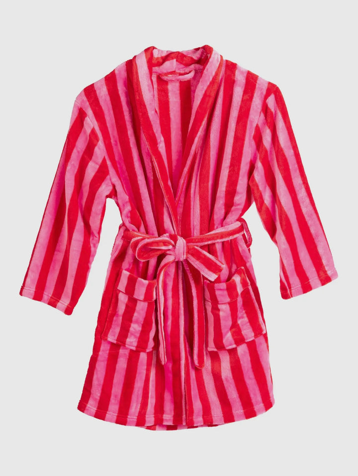 Striped Robe - Pink/Red