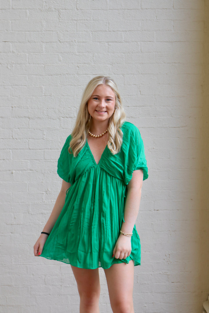 Liv Tie Dress - Green