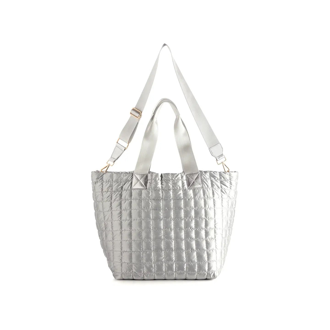 Logan Travel Tote - Silver