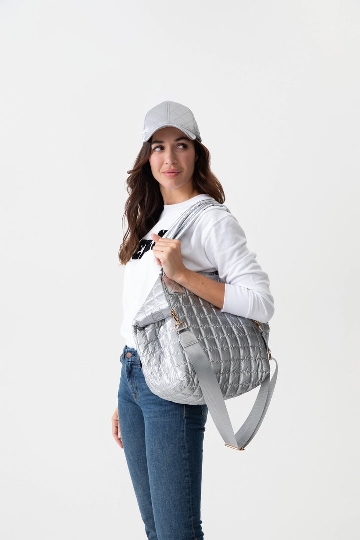 Logan Travel Tote - Silver