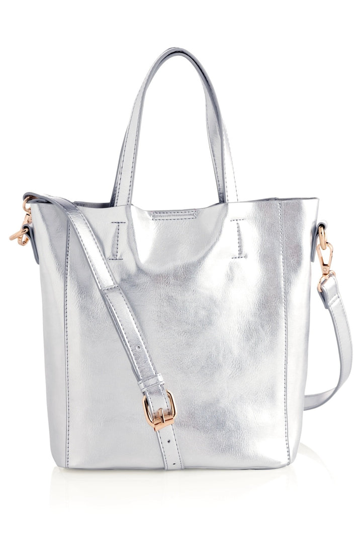 Maddie Mini Tote - Silver