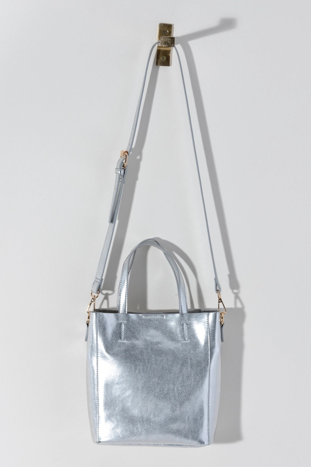 Maddie Mini Tote - Silver