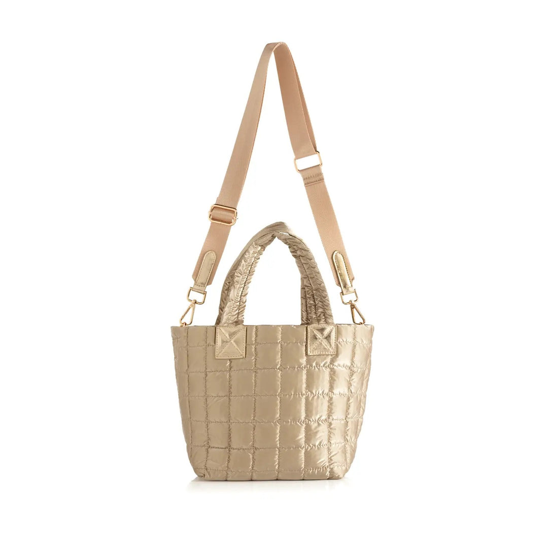 Logan Mini Tote Cross-Body - Gold